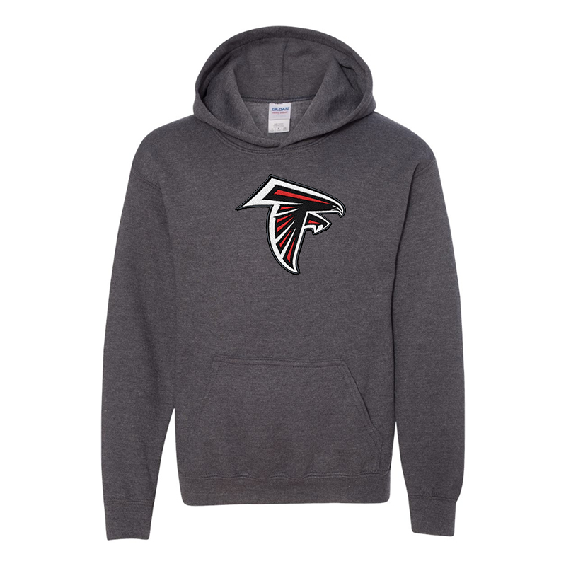 Youth's Atlanta Falcons Embroidered  Gildan Heavy Blend Hooded Sweatshirt