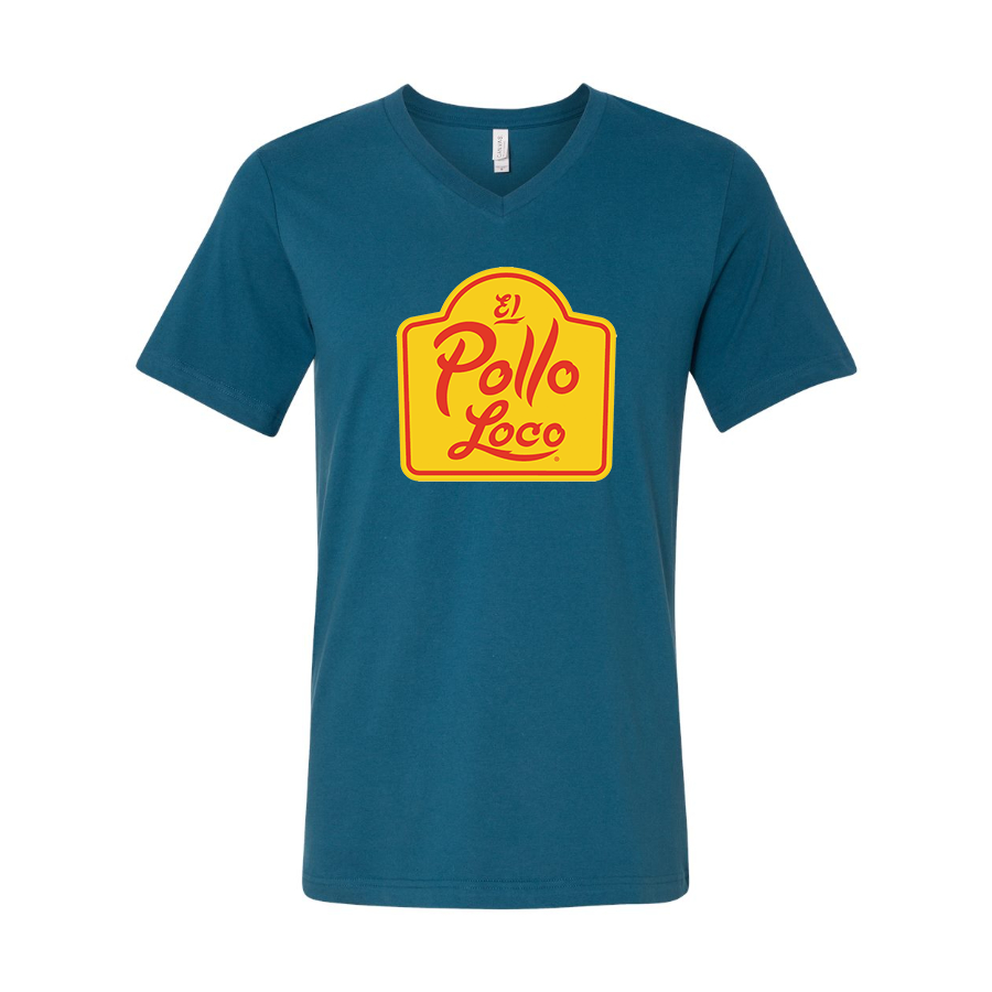 Men's El Pollo Loco BELLA  CANVAS  Jersey V-Neck Tee