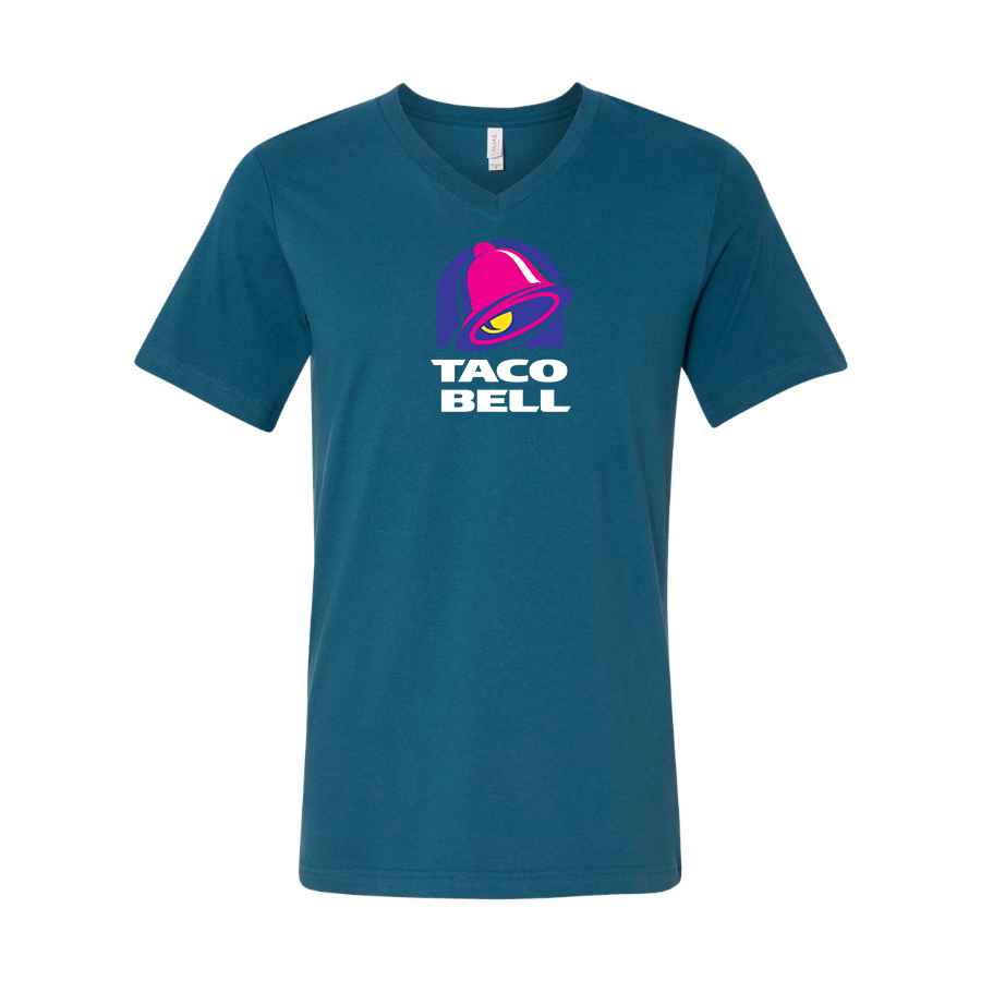 Men's Taco Bell  BELLA  CANVAS  Jersey V-Neck Tee