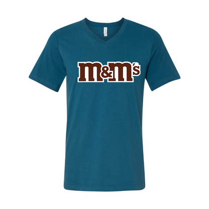 Men's M&M_s BELLA  CANVAS  Jersey V-Neck Tee