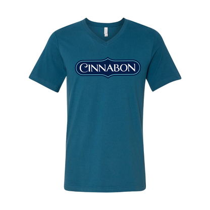 Men's Cinnabon  BELLA  CANVAS  Jersey V-Neck Tee