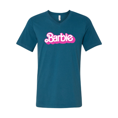 Men's Barbie BELLA  CANVAS  Jersey V-Neck Tee