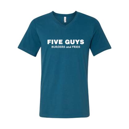 Men's Five Guys  BELLA  CANVAS  Jersey V-Neck Tee