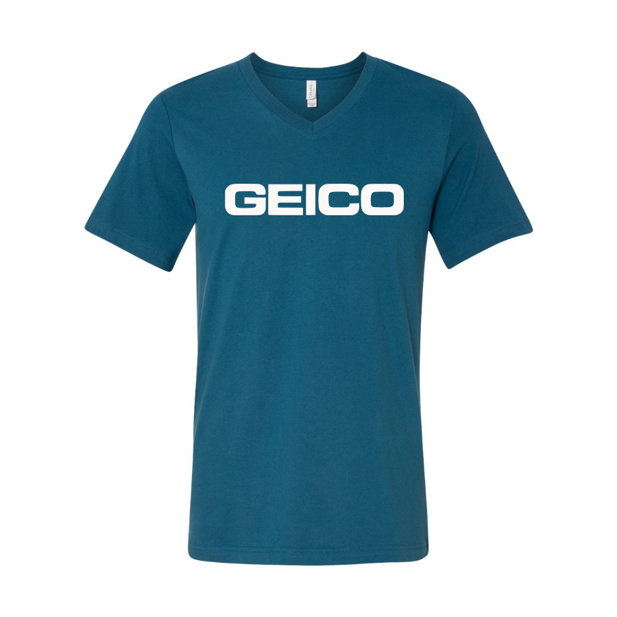 Men's Geico  BELLA  CANVAS  Jersey V-Neck Tee