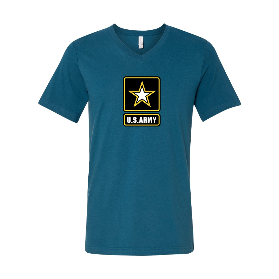 Men's  U.S. ARMY BELLA  CANVAS  Jersey V-Neck Tee