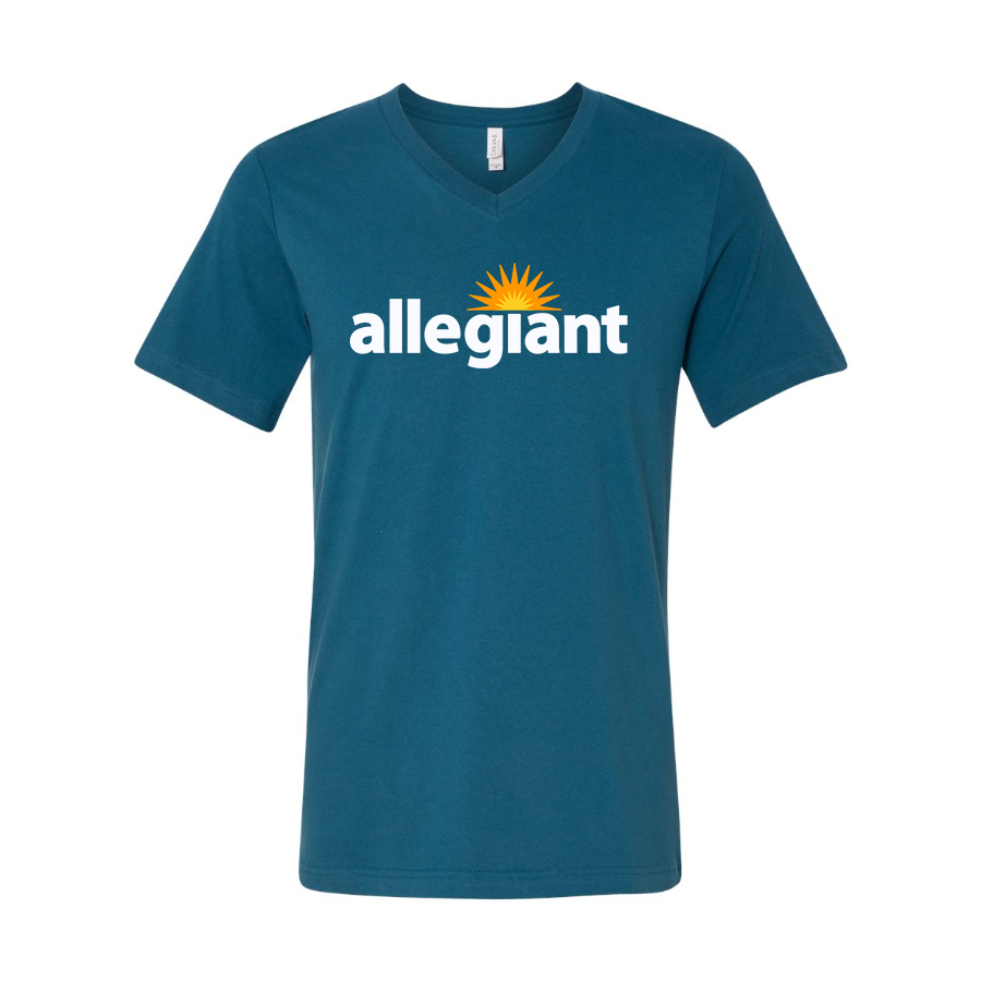 Men's Allegiant Air BELLA  CANVAS  Jersey V-Neck Tee