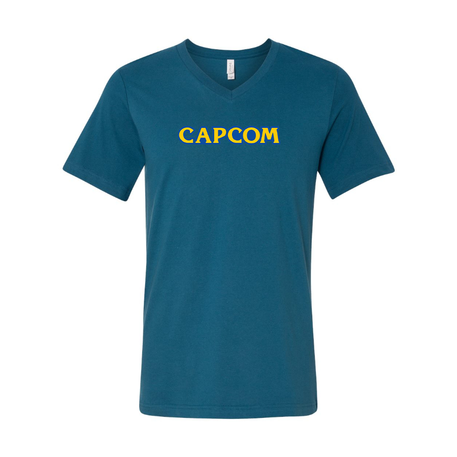 Men's Capcom BELLA  CANVAS  Jersey V-Neck Tee