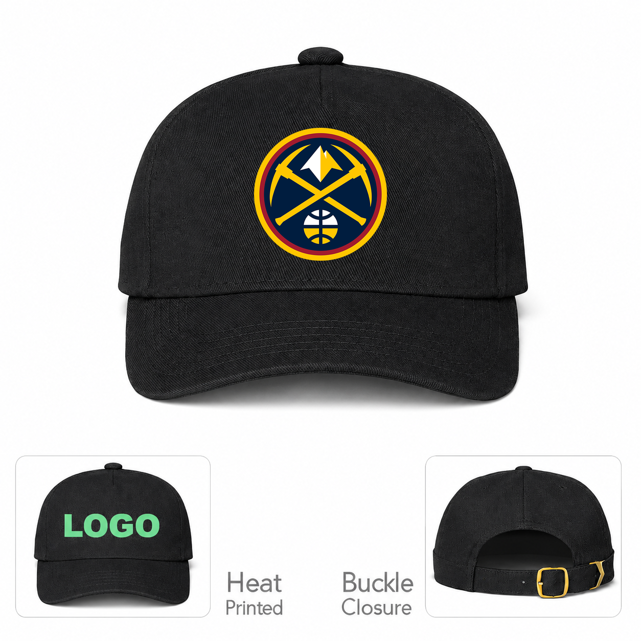 Denver Nuggets Dad Baseball Cap Hat