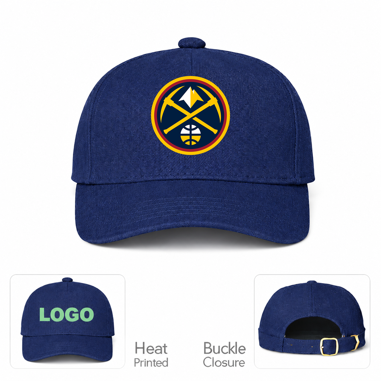 Denver Nuggets Dad Baseball Cap Hat