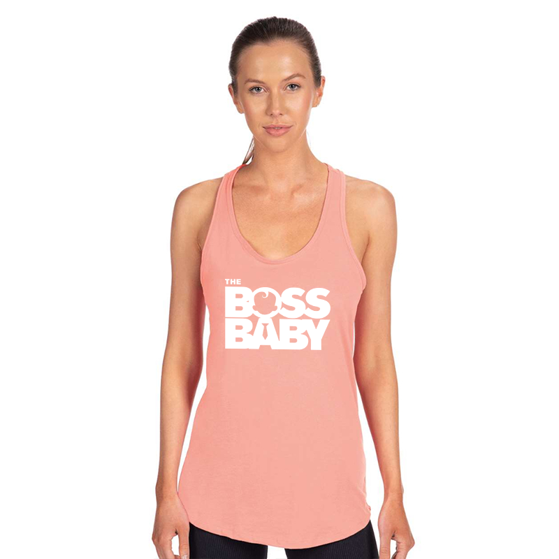Women's Boss Baby  Next Level Ideal Racerback Tank