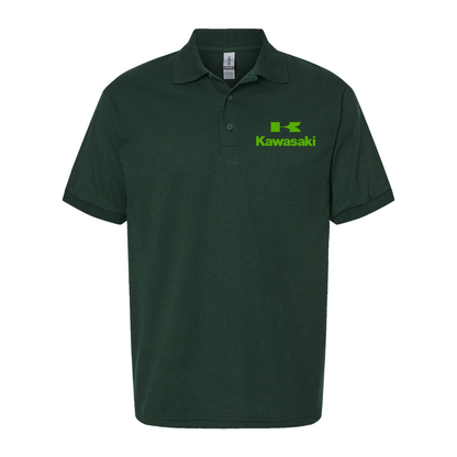 Men's Kawasaki Bike Motorcycle Dry Blend Polo