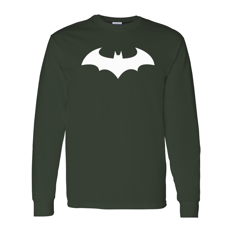 Men's Batman Gildan Heavy Cotton Long Sleeve T-Shirt