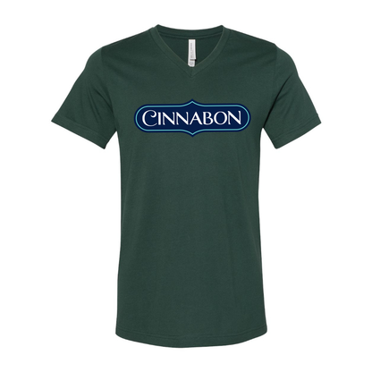 Men's Cinnabon  BELLA  CANVAS  Jersey V-Neck Tee