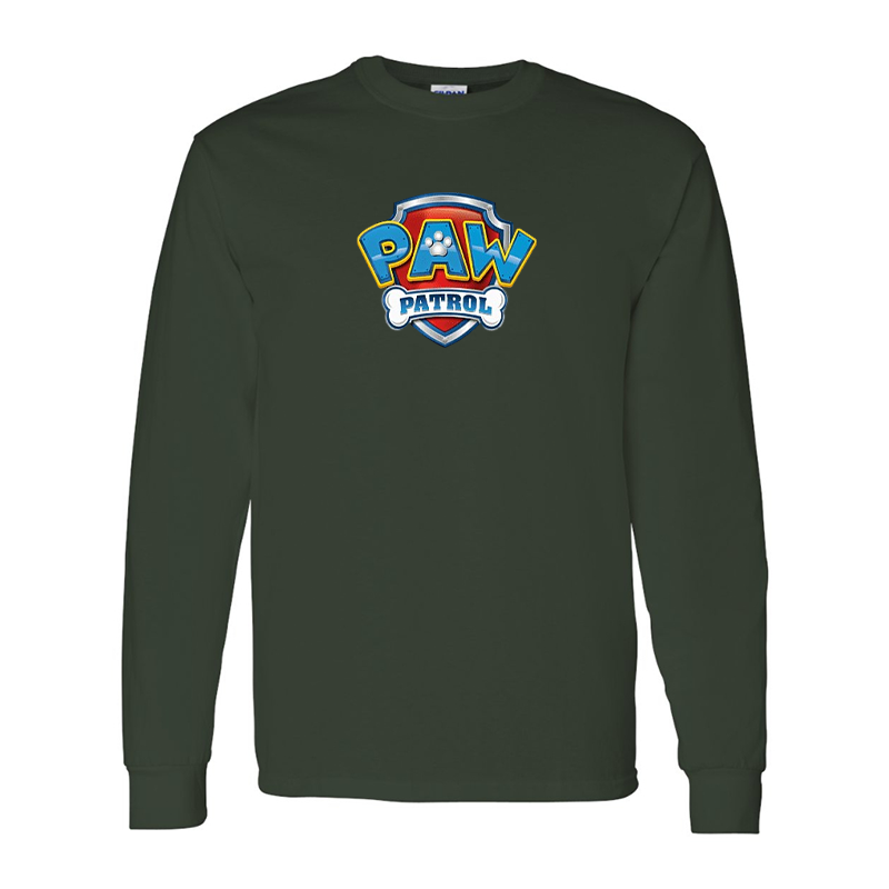 Men's Paw Patrol Gildan Heavy Cotton Long Sleeve T-Shirt