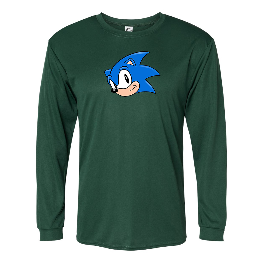 Men's Sonic the Hedgehog Polyester Long Sleeve T-Shirt