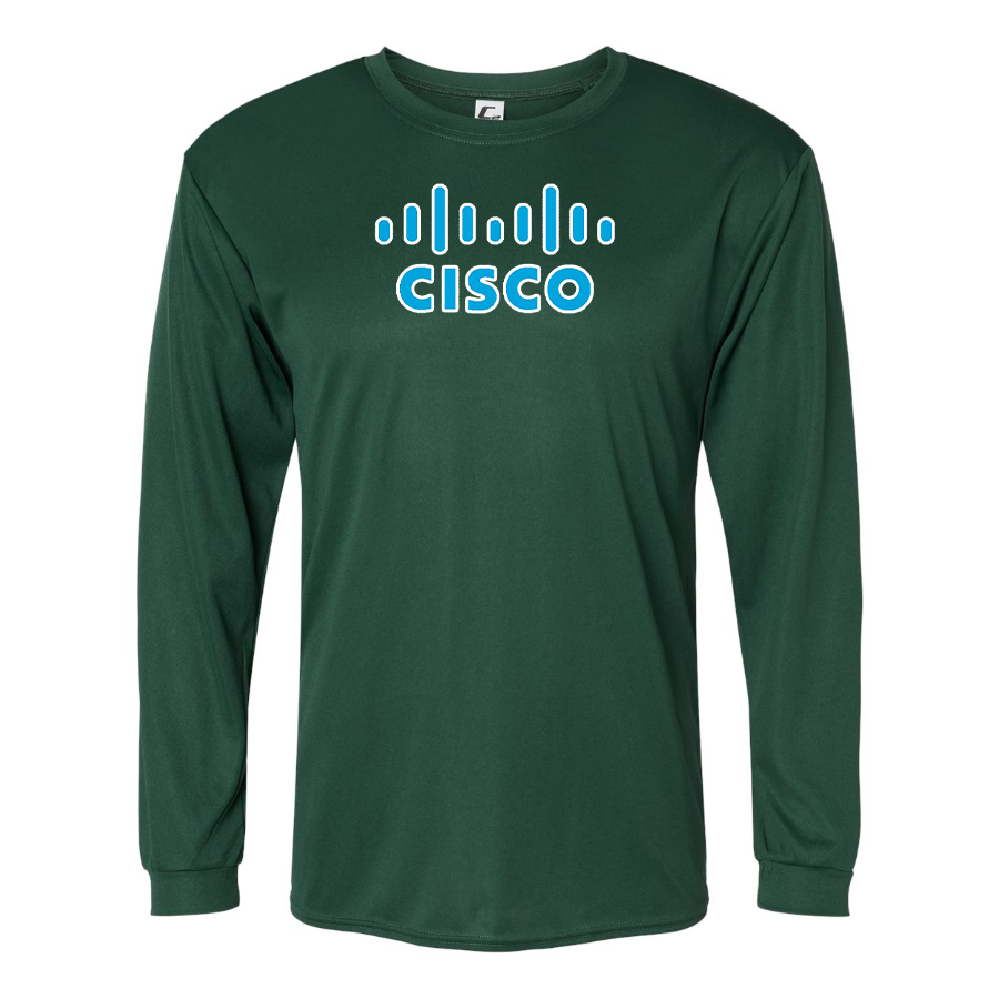 Men's Cisco Polyester Long Sleeve T-Shirt