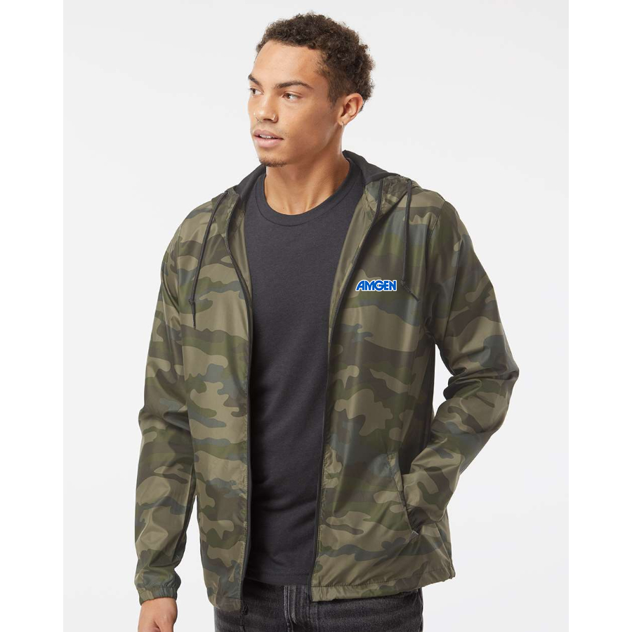 Men's Amgen Independent Trading Co Lightweight Windbreaker Full-Zip Jacket