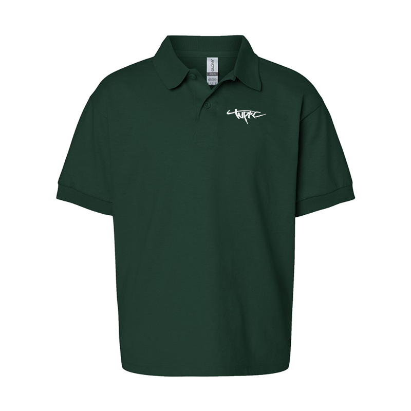 Youth's Tupac Gildan Dry Blend Jersey Polo