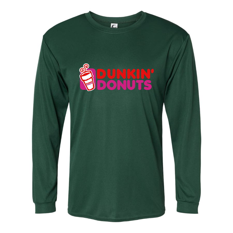 Men's Dunkin Donuts  Polyester Long Sleeve T-Shirt