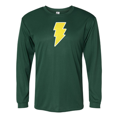 Men's Black Adam Polyester Long Sleeve T-Shirt