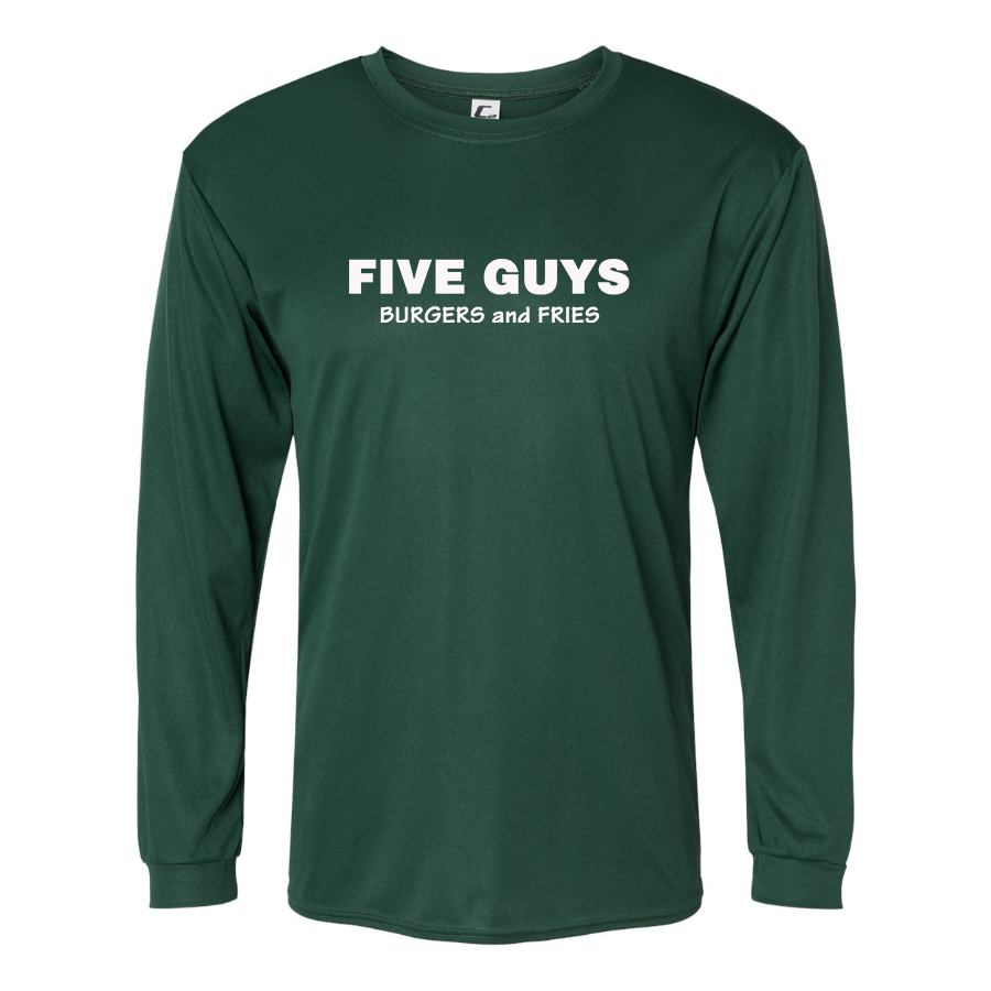 Men's Five Guys  Polyester Long Sleeve T-Shirt