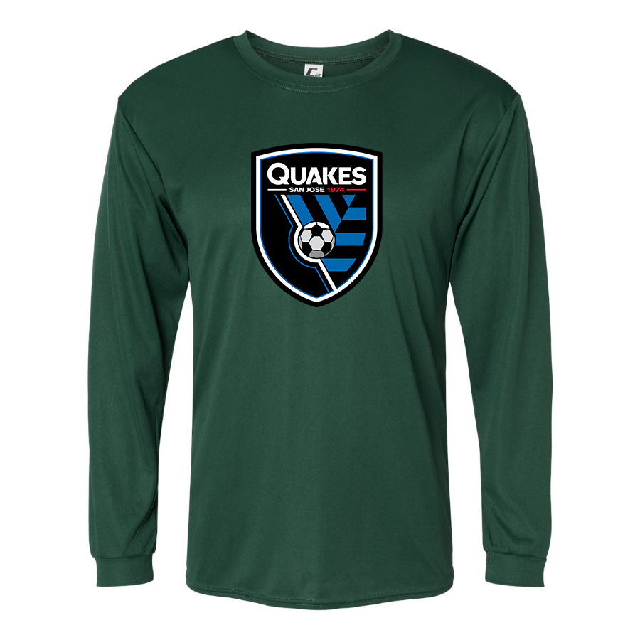 San Joke Earthquakes Sport Performance Long Sleeve T-Shirt