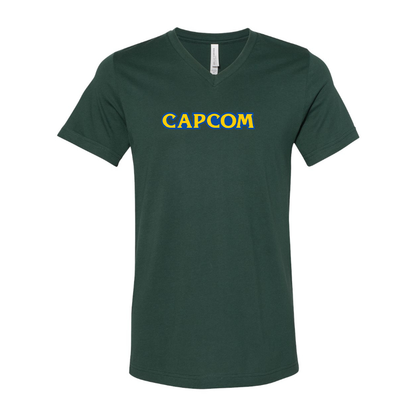 Men's Capcom BELLA  CANVAS  Jersey V-Neck Tee