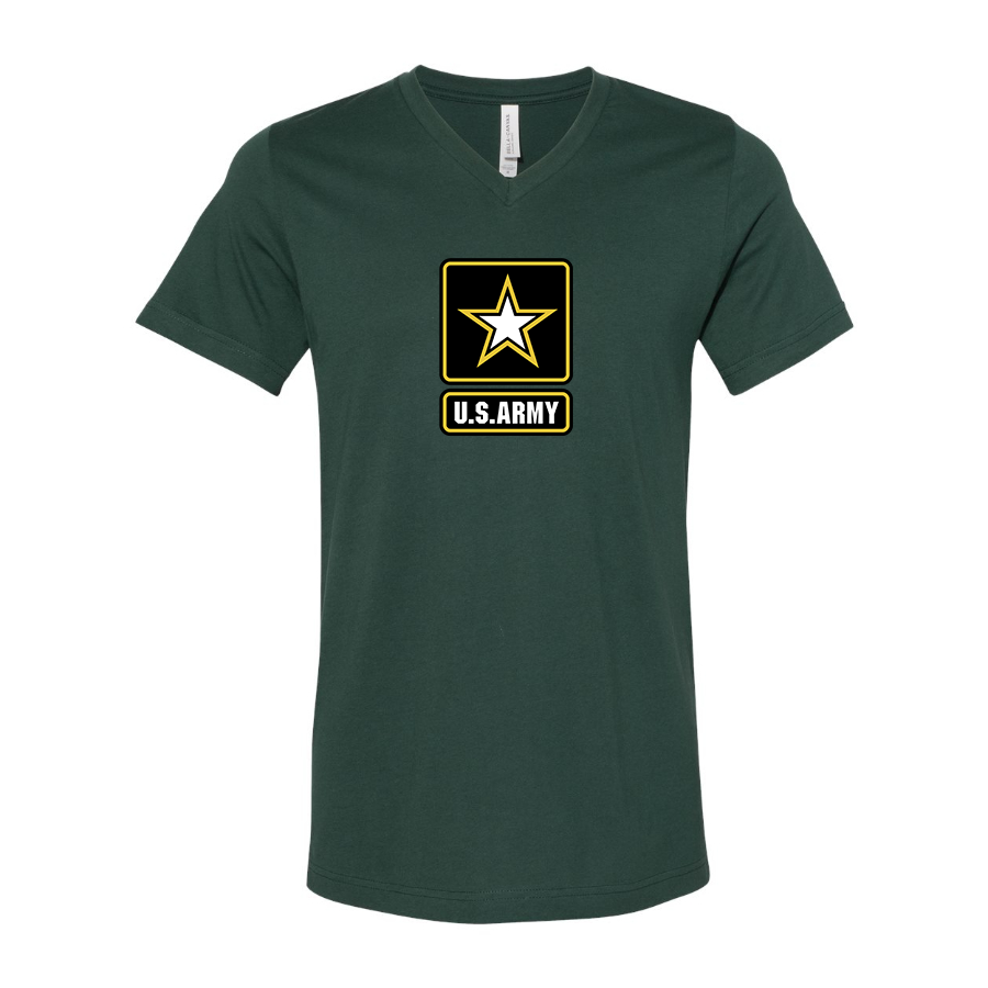 Men's  U.S. ARMY BELLA  CANVAS  Jersey V-Neck Tee
