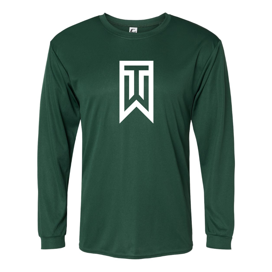 Men's Tiger Woods Polyester Long Sleeve T-Shirt
