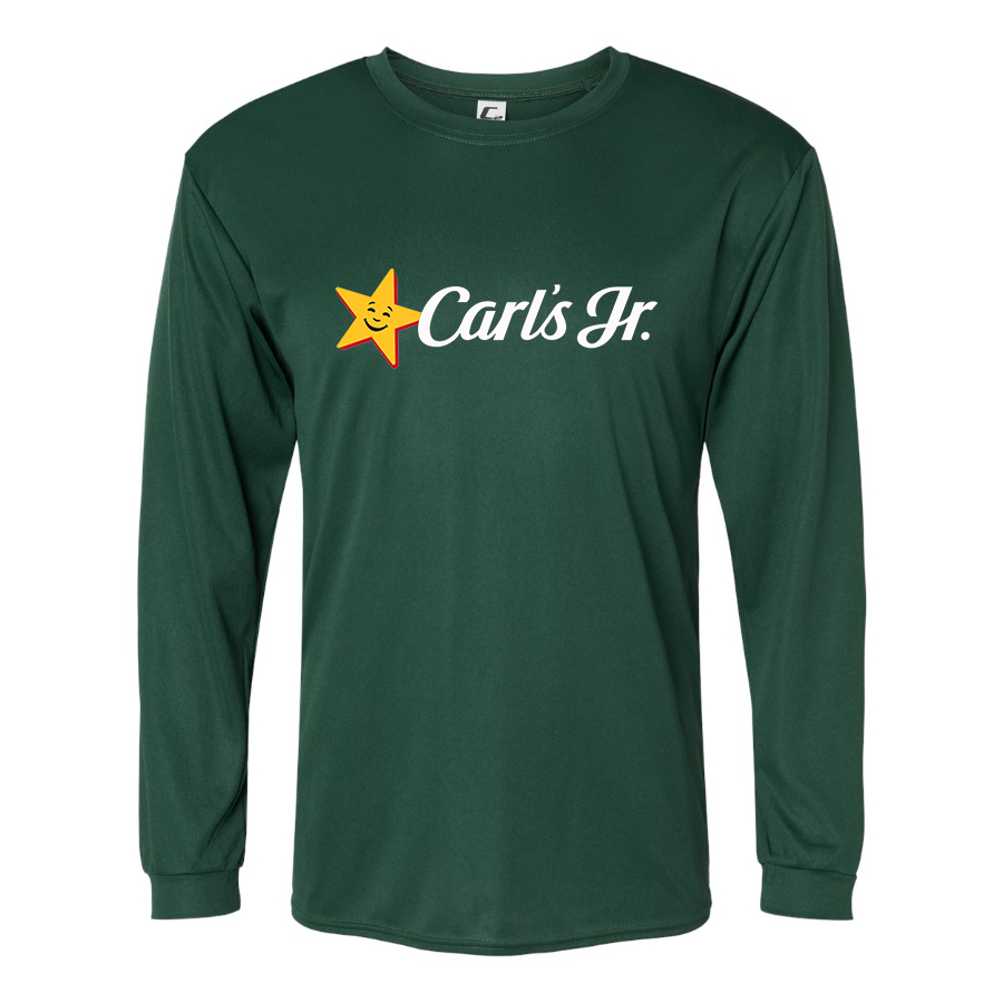 Men's Carl's Jr Polyester Long Sleeve T-Shirt