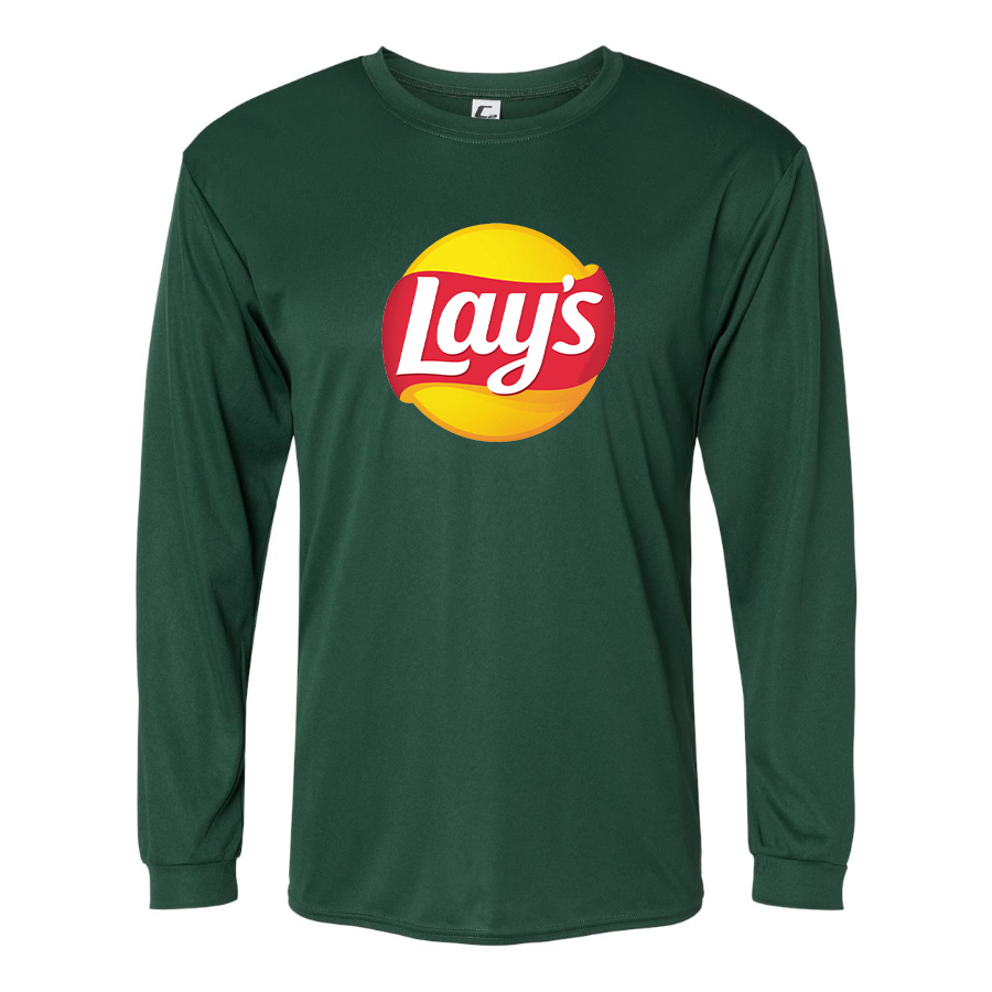 Men's Lays  Polyester Long Sleeve T-Shirt