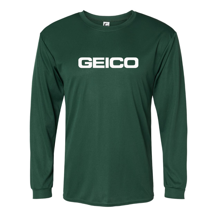 Men's Geico  Polyester Long Sleeve T-Shirt