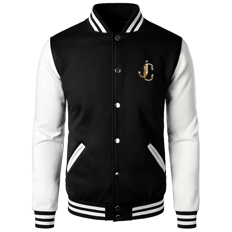 Men’s  Jimmy Choo Varsity Baseball Jacket Cotton Blend Letterman Jackets