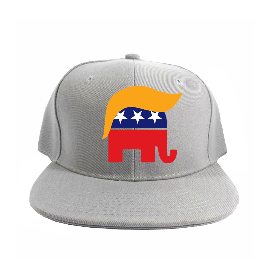 Donald Trump Hair Elephant Snapback Hat