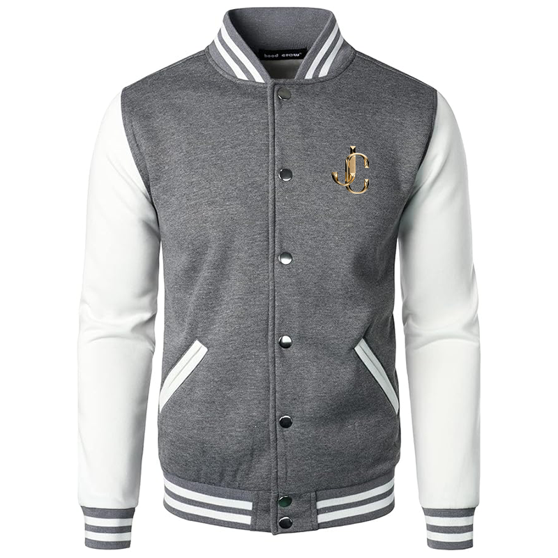 Men’s  Jimmy Choo Varsity Baseball Jacket Cotton Blend Letterman Jackets