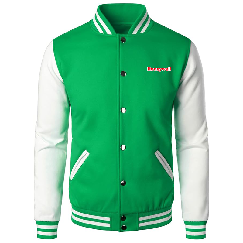 Men’s Honeywell   Varsity Baseball Jacket Cotton Blend Letterman Jackets