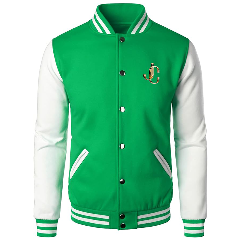 Men’s  Jimmy Choo Varsity Baseball Jacket Cotton Blend Letterman Jackets