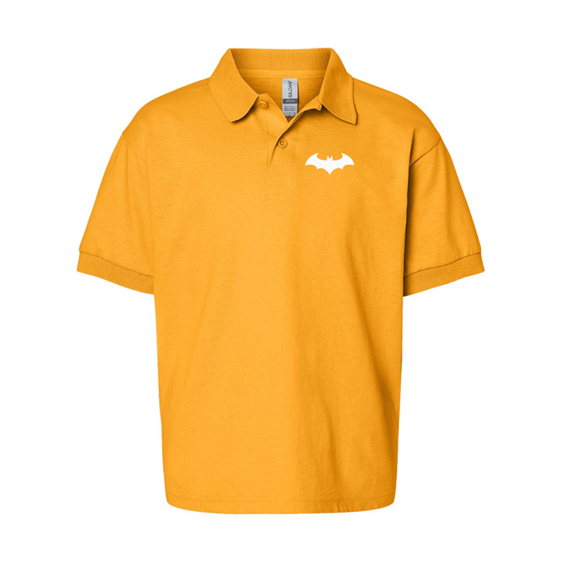 Youth's Batman  Gildan Dry Blend Jersey Polo