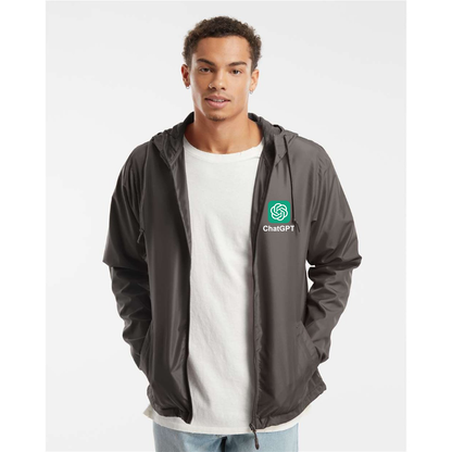 Men's ChatGPT Independent Trading Co Lightweight Windbreaker Full-Zip Jacket