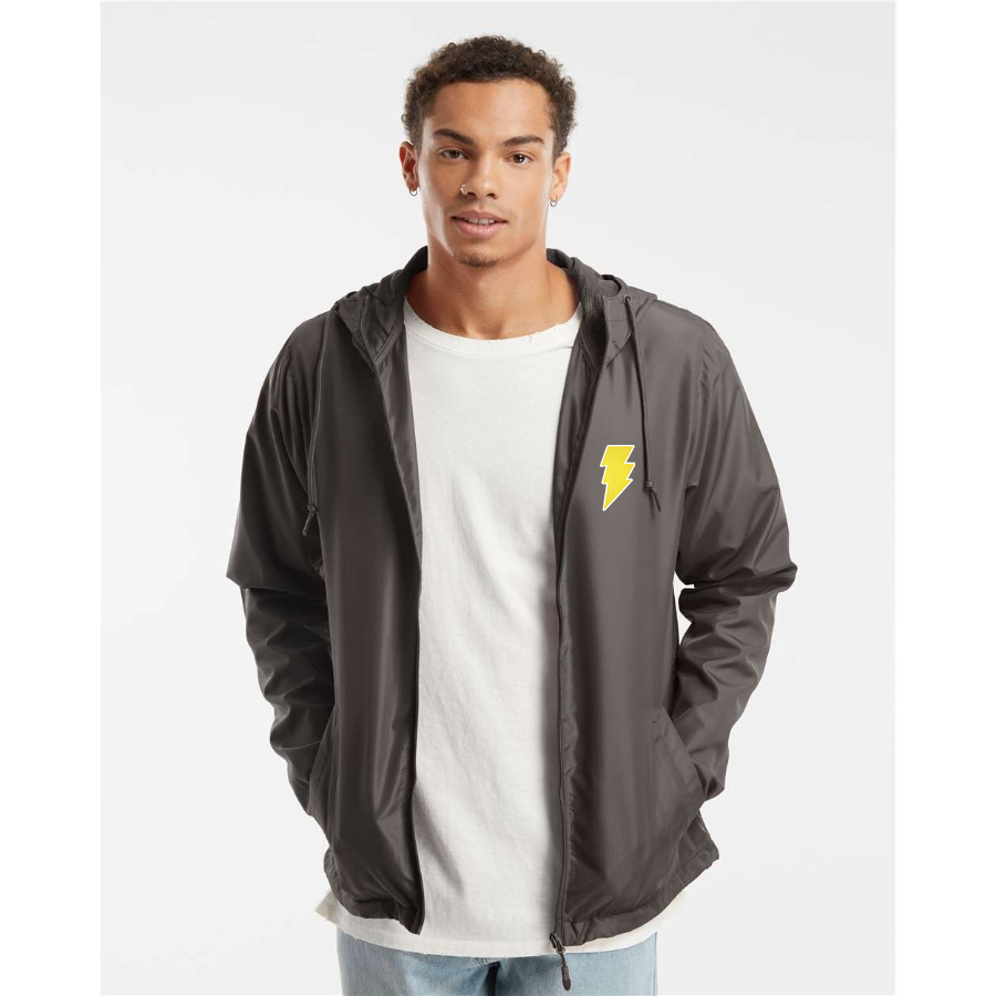 Men's Black Adam Independent Trading Co Lightweight Windbreaker Full-Zip Jacket