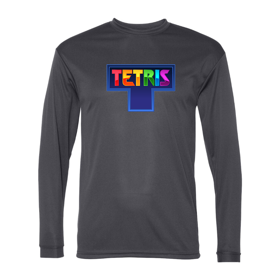 Men's Tetris Polyester Long Sleeve T-Shirt