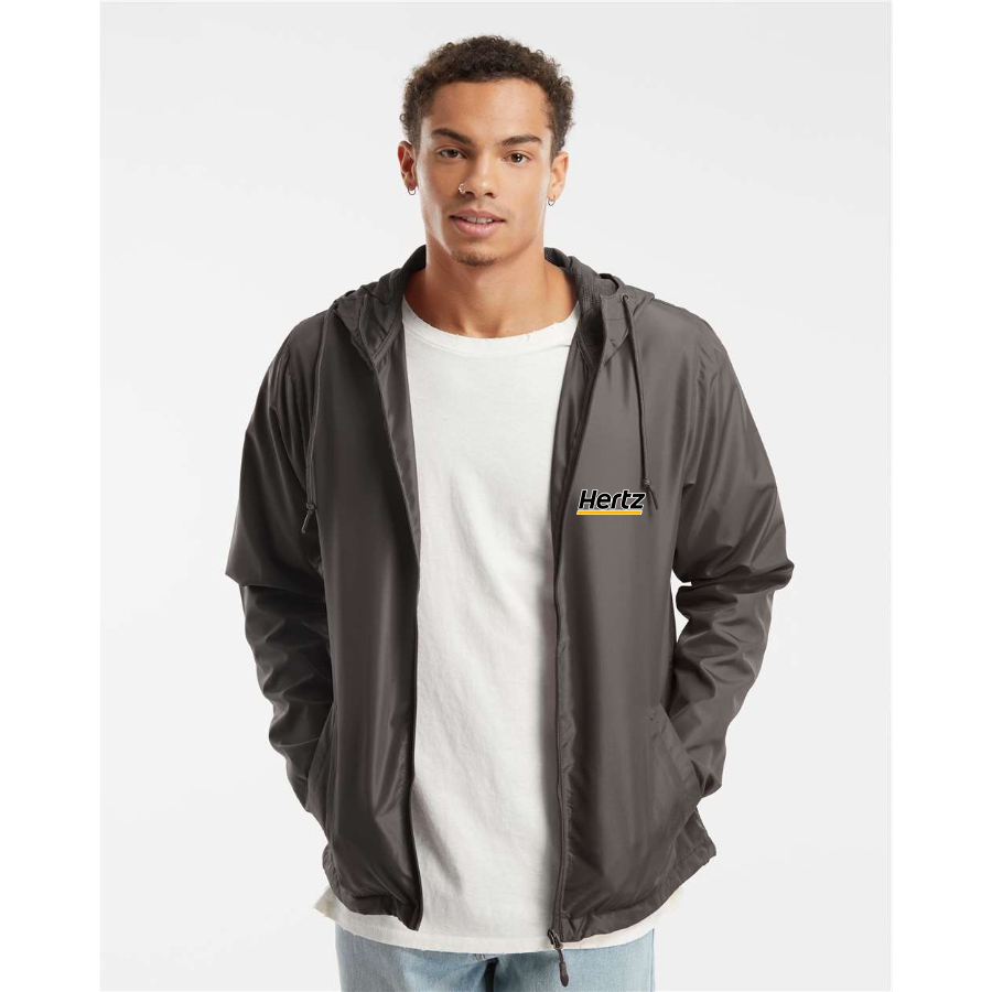 Men's Hertz Independent Trading Co Lightweight Windbreaker Full-Zip Jacket