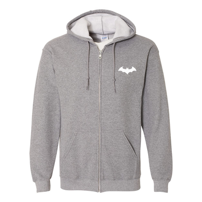 Men's Batman Gildan Heavy Blend Full-Zip Hooded Sweatshirt