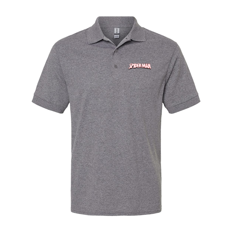 Men's Spider Man  Gildan Dry Blend Jersey Polo