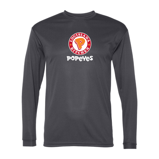 Men's Popeyes Louisiana Kitchen Polyester Long Sleeve T-Shirt