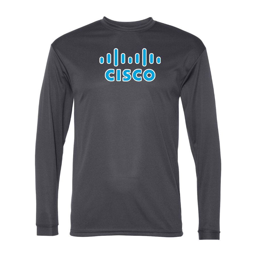 Men's Cisco Polyester Long Sleeve T-Shirt