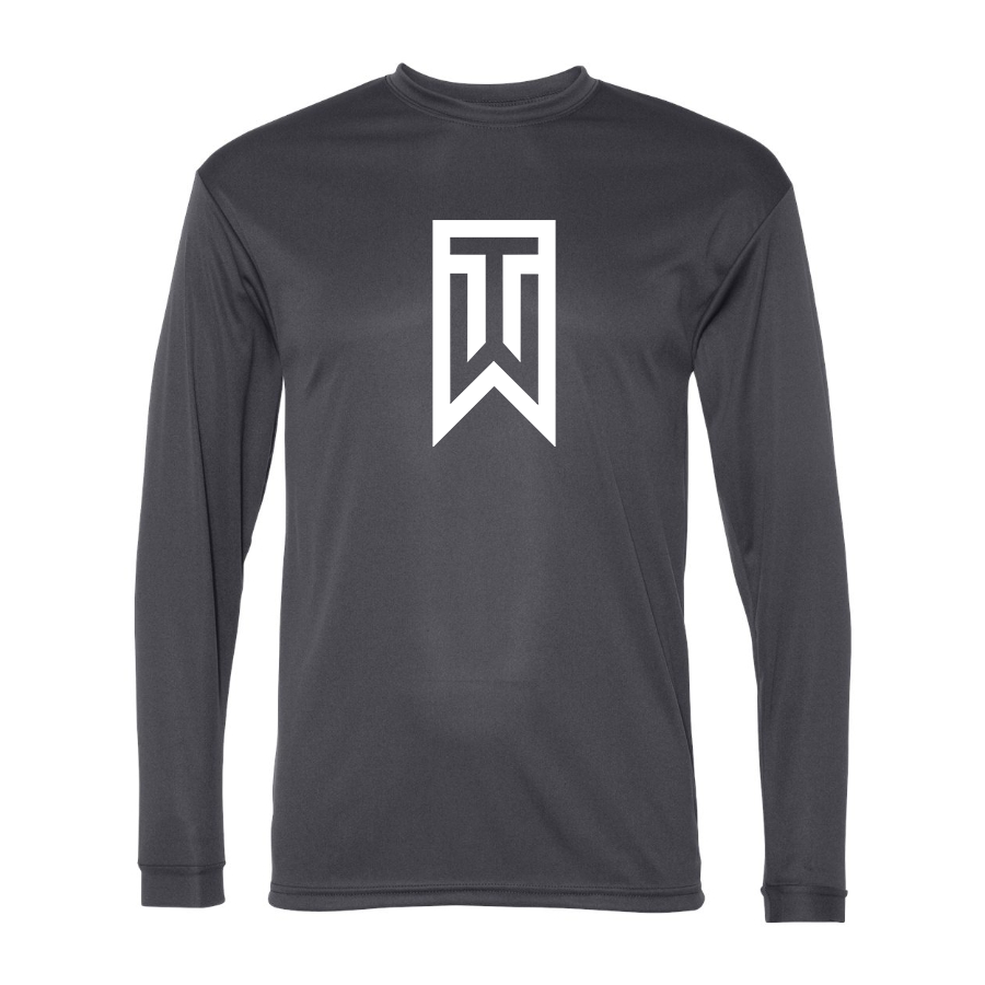Men's Tiger Woods Polyester Long Sleeve T-Shirt