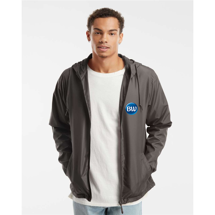 Men's Best Western  Independent Trading Co Lightweight Windbreaker Full-Zip Jacket