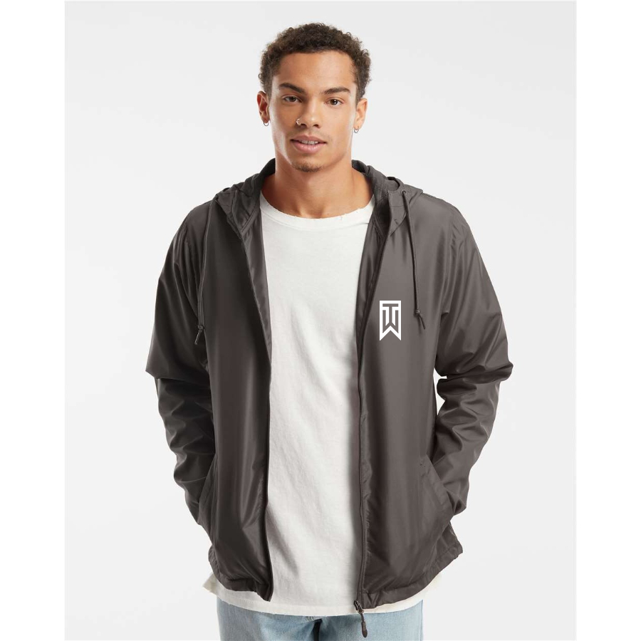 Men's Tiger Woods Independent Trading Co Lightweight Windbreaker Full-Zip Jacket