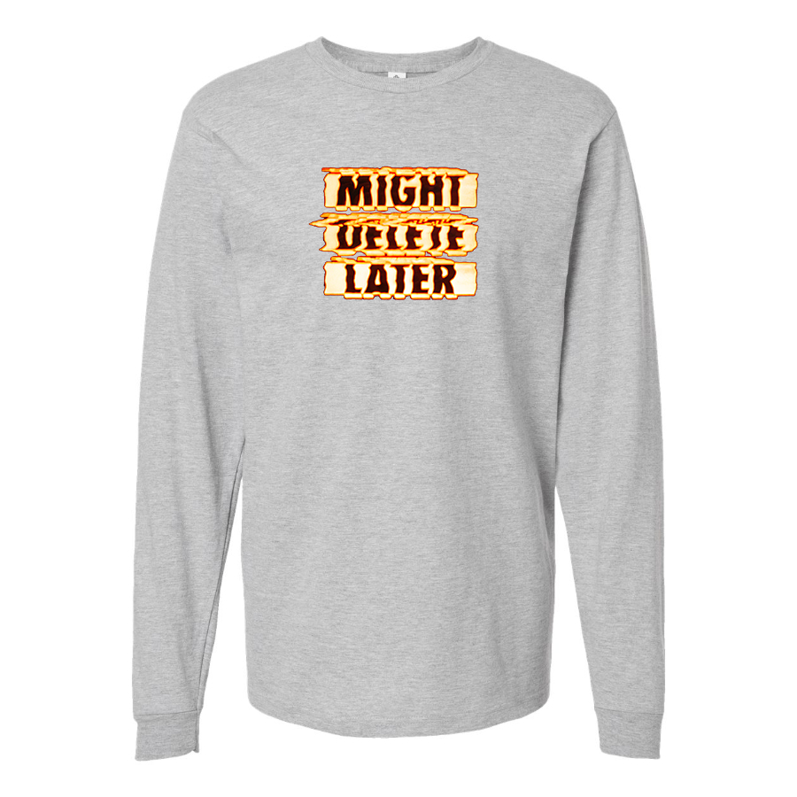 Men's Might Delete Later - J Cole Long sleeves T-Shirt